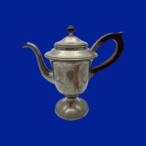 Vintage Reed & Barton 5 Teapot Pewter & Wood